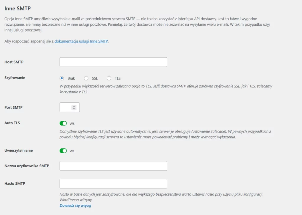 WordPress nie wysyła maili? Dostosuj ustawienia SMTP