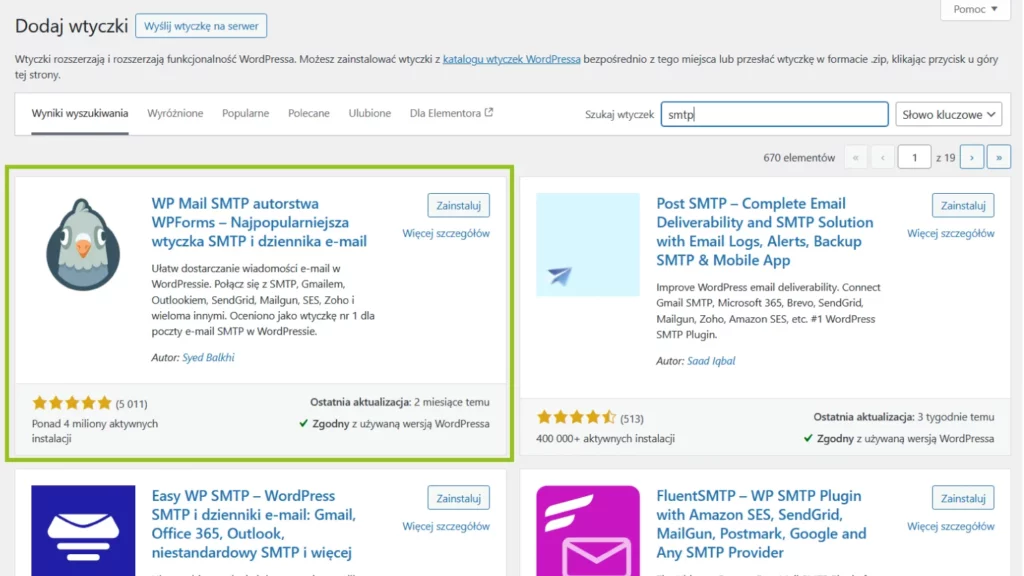 Wtyczka WP Mail SMTP Lite jest bezpłatna